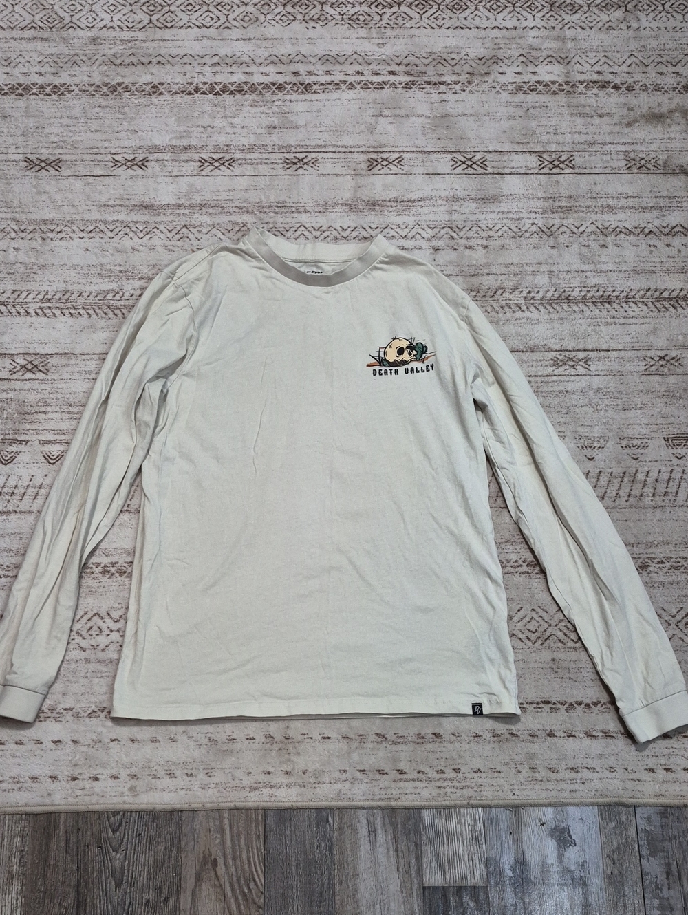 Cream Long-Sleeve Tee for Men